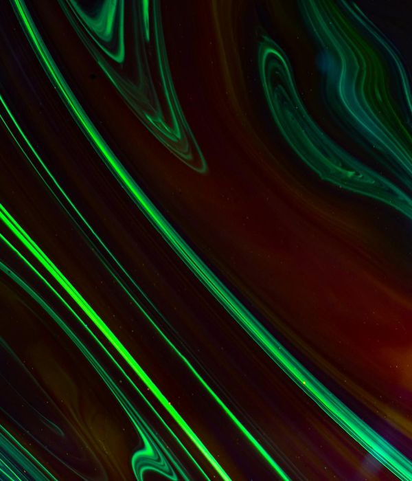 Abstract glowing lines representing fluid movement and energy flow